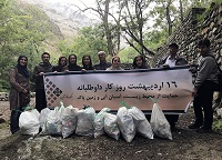 پاکسازی مسیر کوهپیمایی درکه